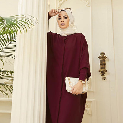 Abayas for Women Muslim Dress Modest Maxi Robe Abaya Kaftan Dresses Eid Prayer Clothes Arabian Islamic Dubai Outfit