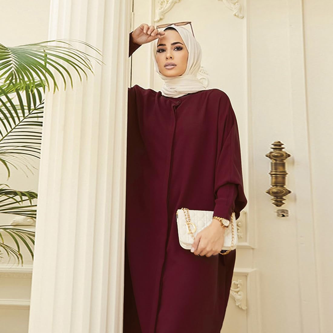 Abayas for Women Muslim Dress Modest Maxi Robe Abaya Kaftan Dresses Eid Prayer Clothes Arabian Islamic Dubai Outfit