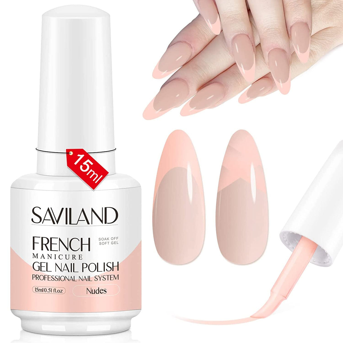 French Gel Nail Polish - 1PC 10ML Blue Gel Polish U V LED Soak Off Gel Quick French Manicure Gel Polish Nail Salon DIY Home for Starters Professionals Party