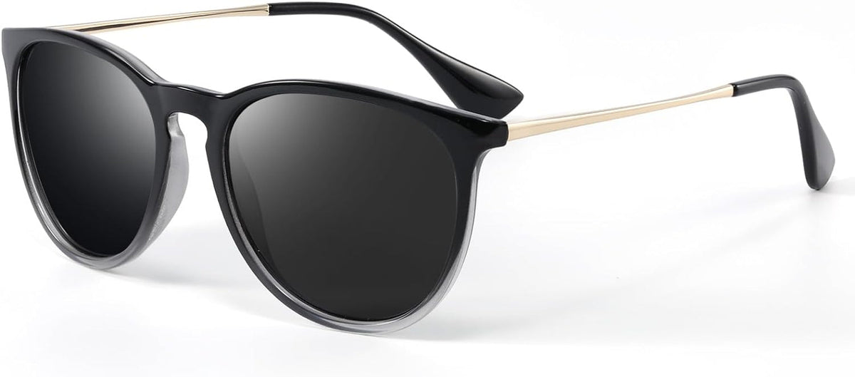 Polarized Sunglasses for Women Men - Trendy 2024 Vintage Classic Retro Round Mirrored Lens Designer Style