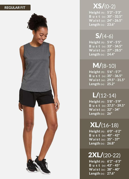 Workout Tank Tops for Women Sleeveless Running Loose Fit Yoga Tops Active Shirts Pickleball Sports Gym Exercise