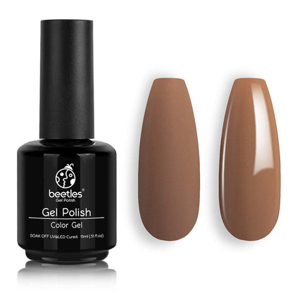 beetles Gel Nail Polish, 1Pcs 0.5Oz 15ml Sheer Pink Gel Polish,Light Nude Nail Gel Neutral Soak off Uv Led Lamp Needed Manicure for Home Salon Nail Art DIY, Spring Gel for Girls, 2024 New Trend