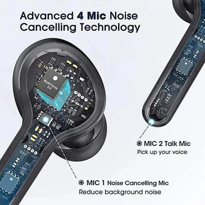 TWS Wireless Bluetooth5.0 Earbuds, HiFi Stereo Sound Bluetooth Earphones, Waterproof Sport Headset, Noise Cancelling Touch Control Headphones with LED Display Charging Case