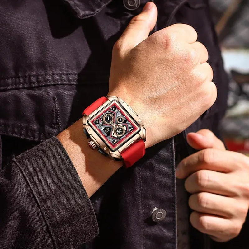 LIGE Big Dial Mens Watches Top Luxury Brand Sport Waterproof Watch Men Chronograph Quartz Clock Automatic Date WristWatches