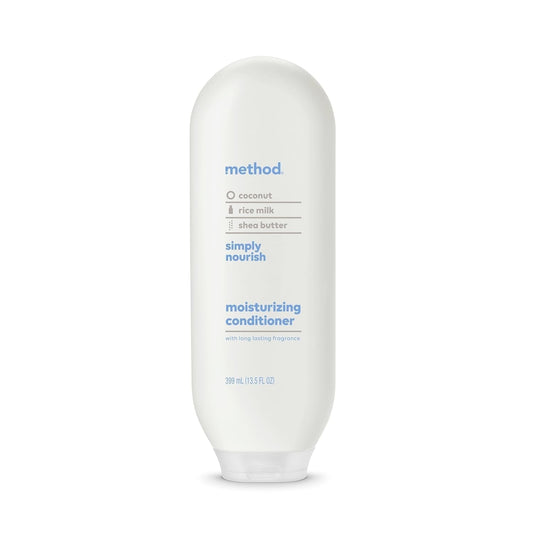 Moisturizing Conditioner, Simply Nourish with Shea Butter, Coconut, and Rice Milk Scent Notes, Paraben and Sulfate Free, 13.5 Oz (Pack of 1)