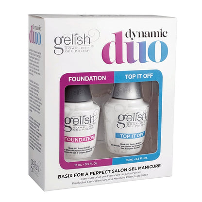 Dynamic Duo Base & Top Sealer Gel Nail Polish and Soak Off Gel Cleanser