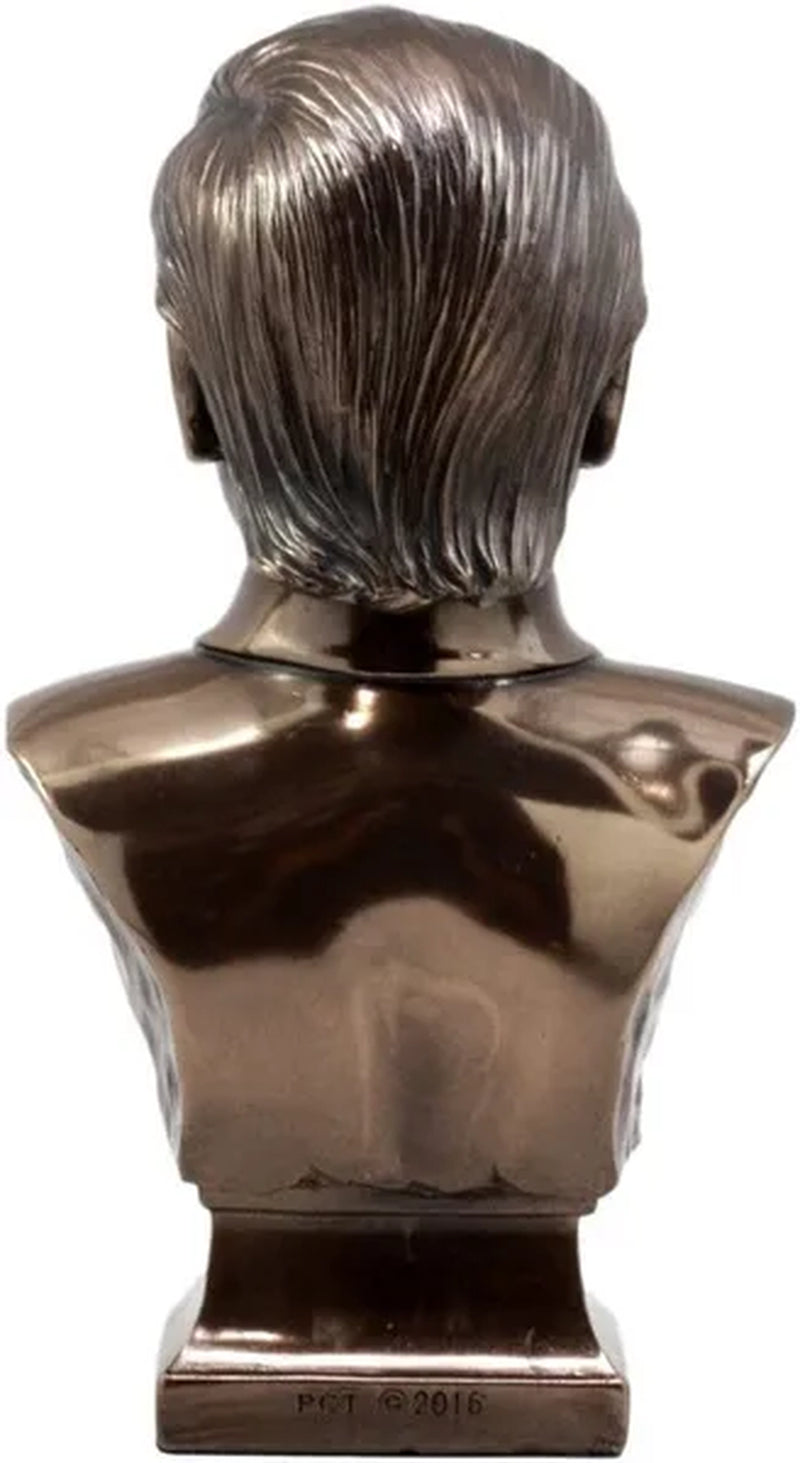 Ebros Bronzed Resin USA President Donald J Trump Bust Figurine MAGA 7.5"H