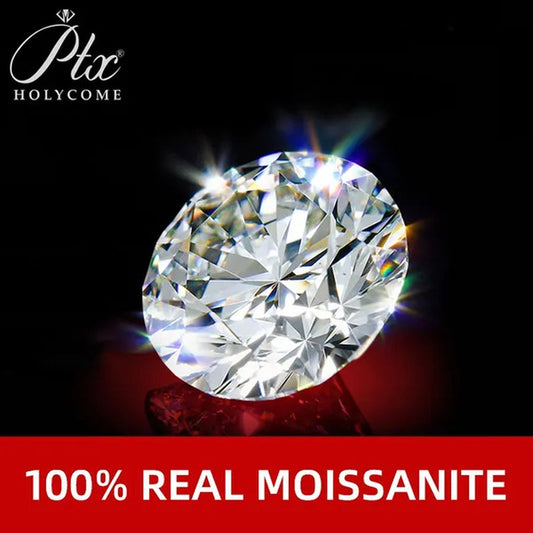 HOLYCOME  Loose Gemstones Moissanite Diamond Best EF Color 3ct Excellent Undefined Cut Gem Stone For Jewelry Diamond Ring