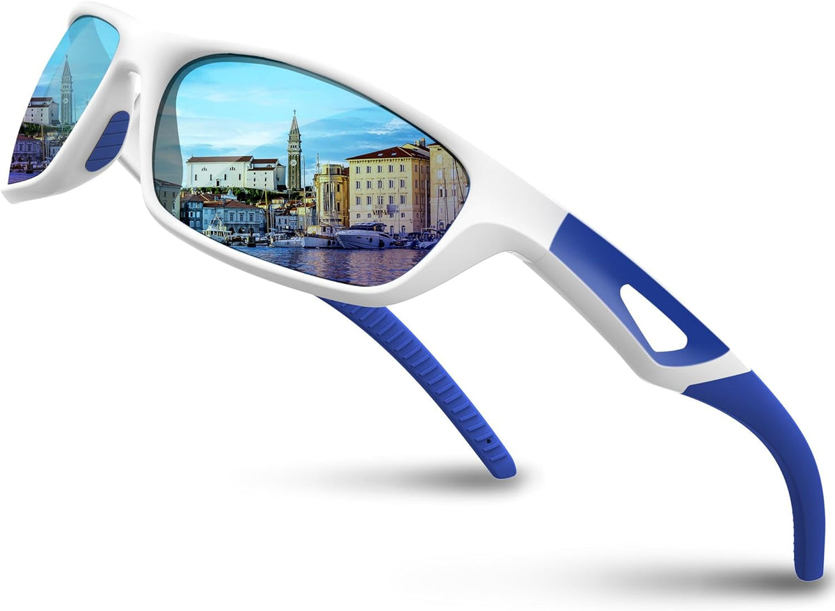Polarized Sports Sunglasses Driving Sunglasses Shades for Men Women Tr90 Frame for Cycling Fishing Running RB831