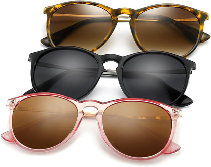 Vintage Round Sunglasses for Women Men Classic Retro Designer Style