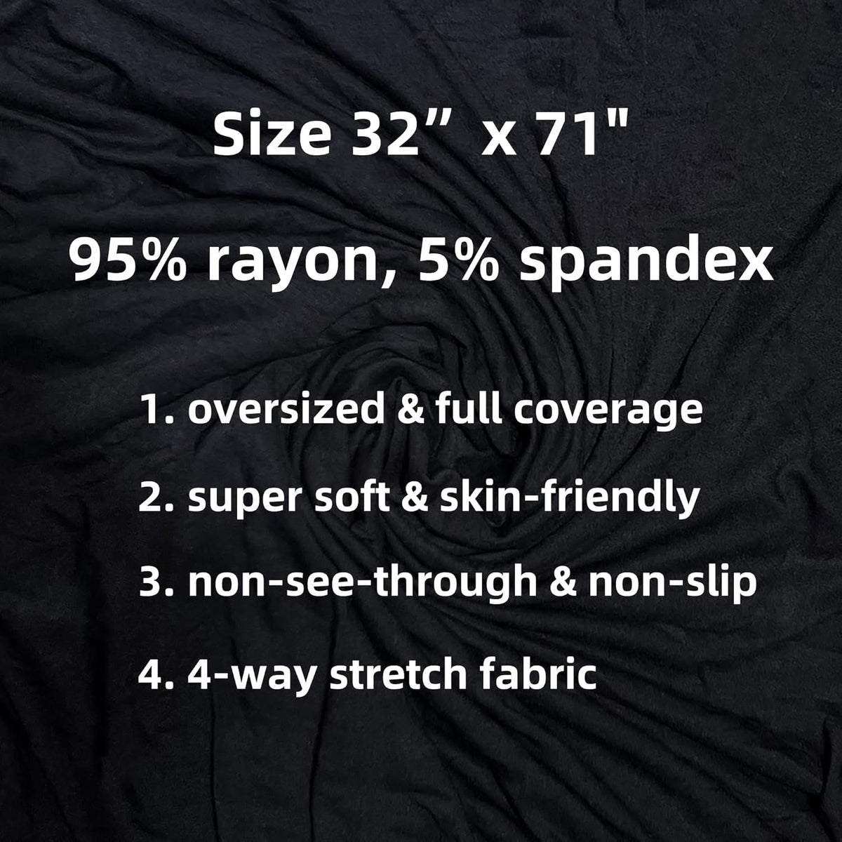 Non-See-Through Premium Jersey Maxi Hijab Head Scarf Wrap for Muslim Women