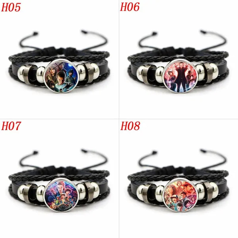 12 Styles Stranger Things 4 Hellfire Club Time Gem Bracelets & Bangles for Unisex Women Men Fashion Jewelry Gifts