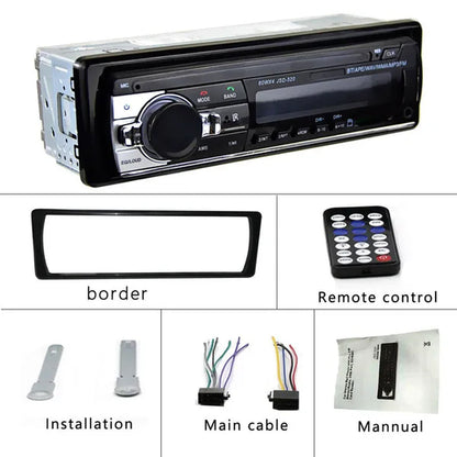 1DIN In-Dash Car Radio Stereo Remote Control Digital Bluetooth Audio Music Stereo 12V Car Radio USB/SD/AUX-IN Mp3 Player