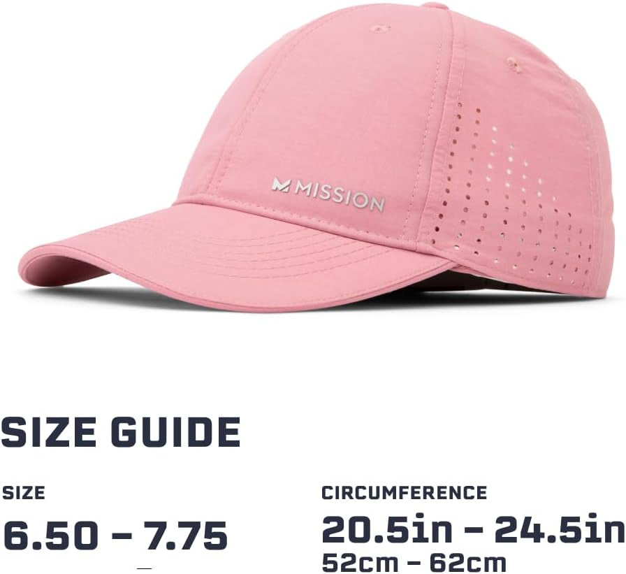 Cooling Vented Performance Hat Unisex One Size Cap for Workouts, Golf & Running, Sweat & Water Activated Technology