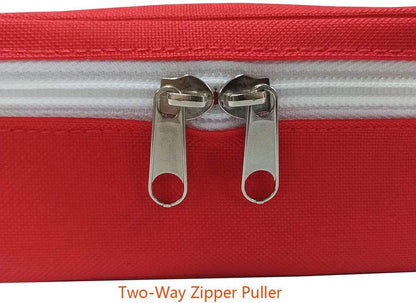 Red First Aid Bag Empty, First Aid Kit Empty Small Mini First Aid Kits Emergency Hiking Backpacking Camping Travel