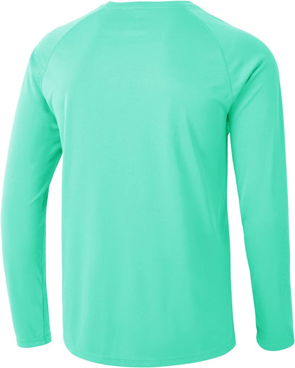 Mens Sun Protection Hiking Shirts Long Sleeve Water UPF 50+ SPF UV Shirts Lightweight Fishing Hiking Swimming