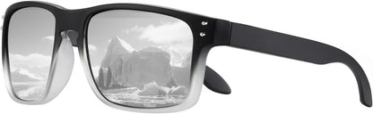 Polarized Sunglasses Men Womens - Retro Square Sun Glasses for Fishing Driving UV Protection