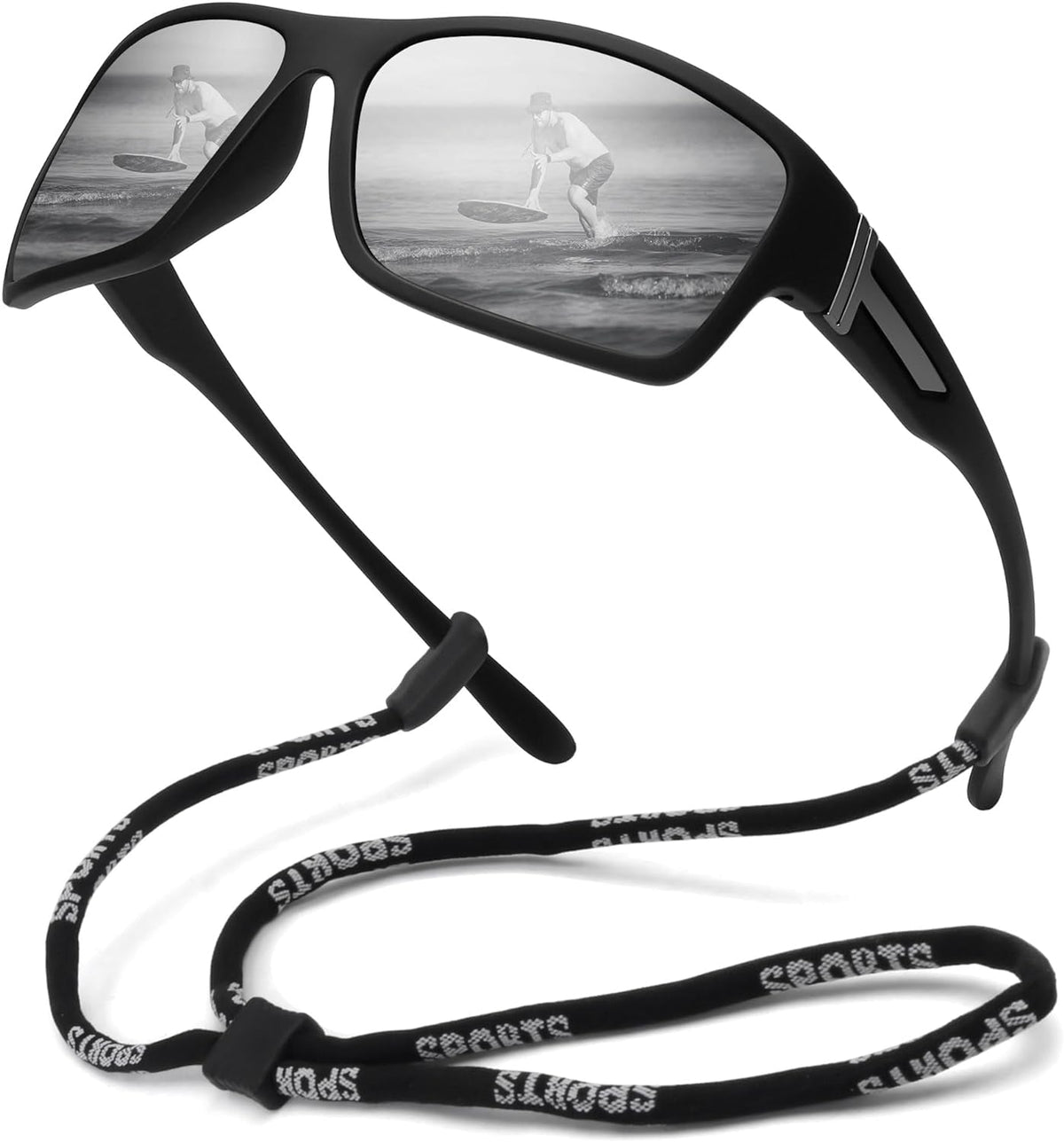 Polarized Sports Sunglasses for Men Women Unbreakable Frame Cycling Fishing Driving