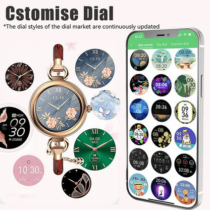 2022 EIGIIS Fashion Smart Watch Full Touch Luxury Smartwatch Women Health Monitor Multi-sports Modes Fitness Bracelet For Ladies