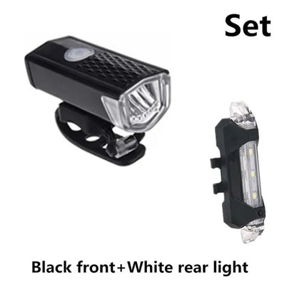 Newest Bike Light USB Rechargeable 300 Lumens Bicycle Lamp Front Headlight Flashlight Bicycle Light Bicycle Accessories