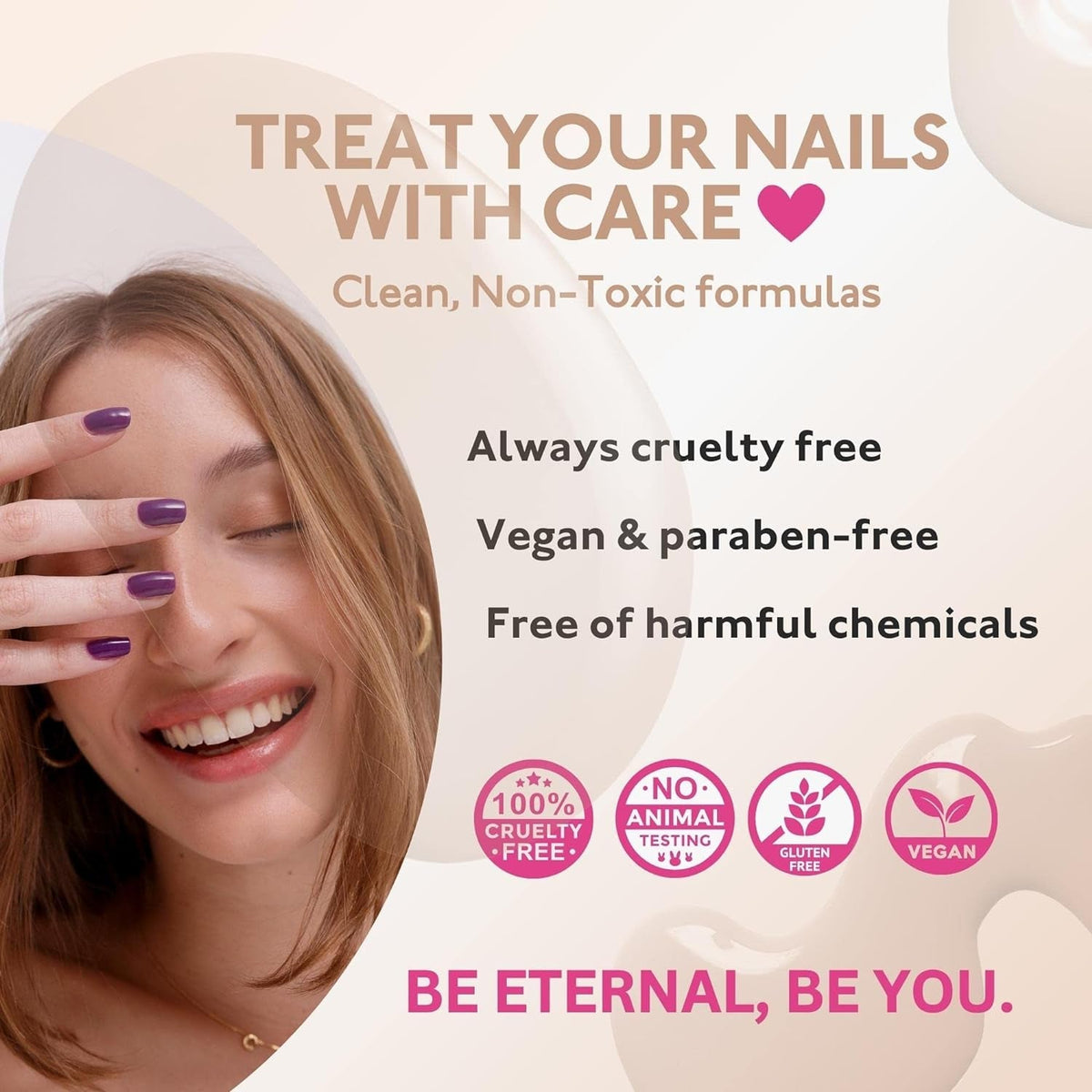 Glitter Nail Polish Set for Women (CHEERS) - Gold Nail Polish Set for Girls | Long Lasting & Quick Dry Nail Polish Kit for Home DIY Manicure & Pedicure | Made in USA, 13.5mL (Set of 5)