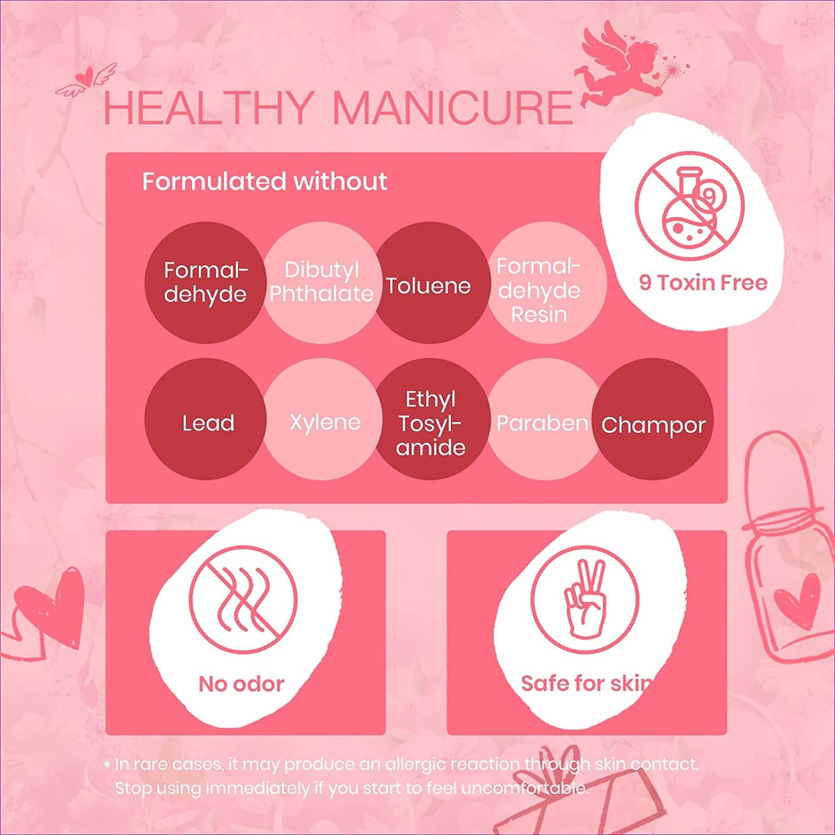 Beetles Gel Nail Polish, 6 Colors Nude Pink Rose Red Milky White Gel Polish, Sweetheart Candies Collection Soak Off UV LED Nail Lamp Light Nails Spring Summer Easter Gel Nail