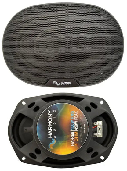Harmony Audio HA-R69 Car Stereo Rhythm Series 6X9 Replacement 450W Speakers