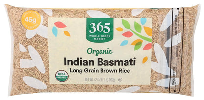, Rice Indian Basmati Brown Organic, 32 Ounce