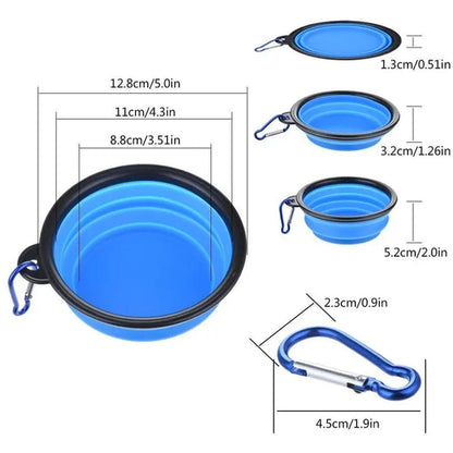 350/1000Ml Pet Dog Bowl Collapsible Dog Water Bottle Portable Dog Food Container Puppy Feeder Outdoor Travel Camping Dog Accessories