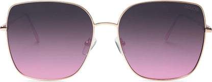 Trendy Oversized Square Metal Frame Sunglasses for Women Men Retro Big Flat Lens UV Protection Sunglasses SJ1146
