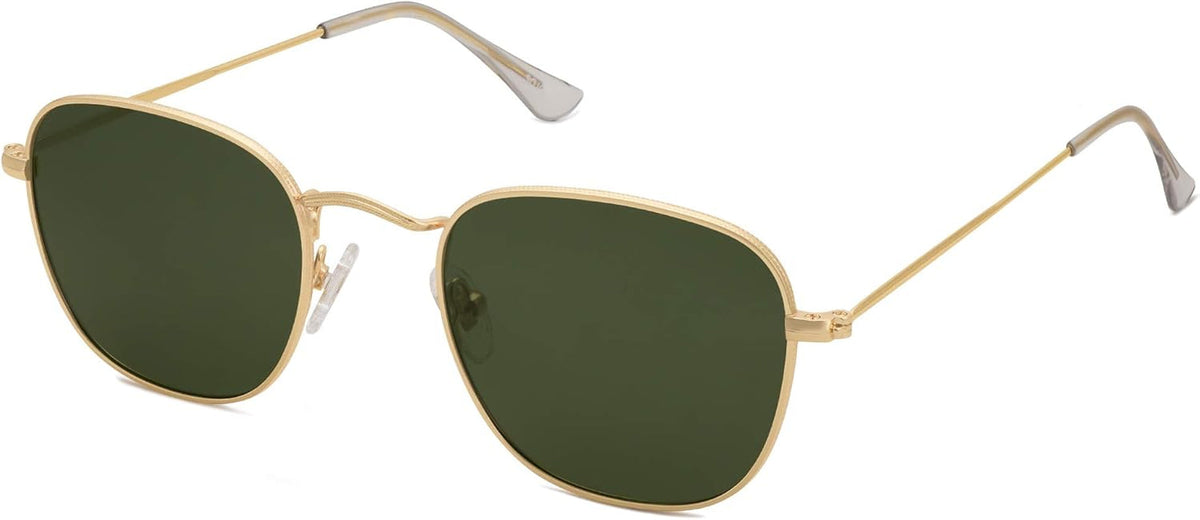 Square Polarized Sunglasses for Men Women Classic Vintage Retro Style
