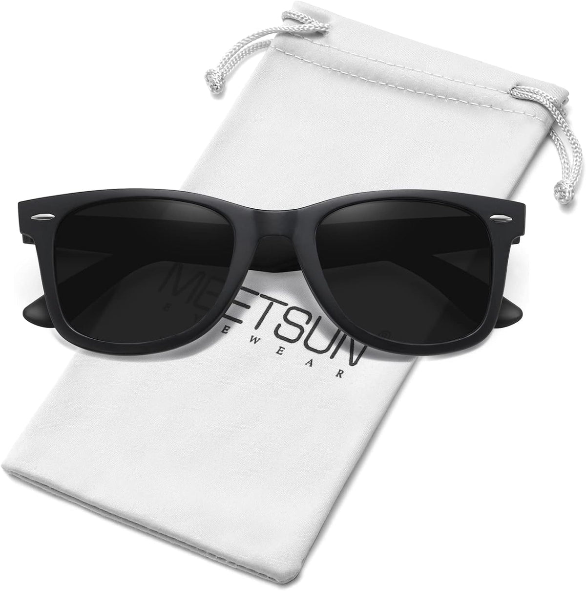 Polarized Sunglasses for Women Men Classic Retro Square Frame Driving Trendy Sun Glasses UV Protection
