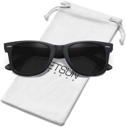 Polarized Sunglasses for Women Men Classic Retro Square Frame Driving Trendy Sun Glasses UV Protection
