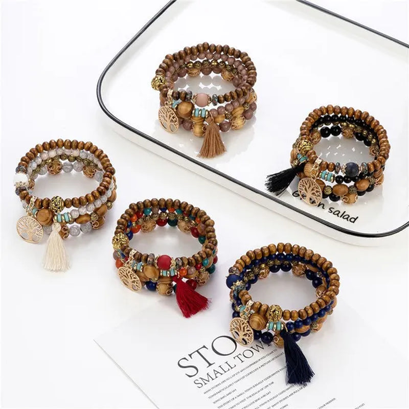 Multi-layer Beaded Bracelets for Women