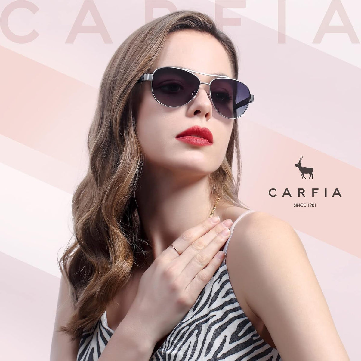 Polarized Sunglasses for Women UV Protection Ultra-Lightweight Comfort Metal Frame Driving Glasses CA3210