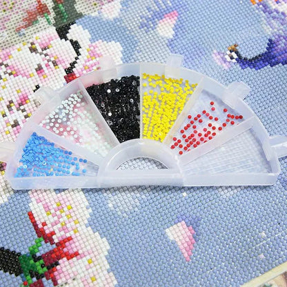 5D DIY Diamond Painting Tool Funnel Design Plastic Tray Diamond Embroidery Accessories Diamond Cross Stitch Tool Sets Bead Sorti