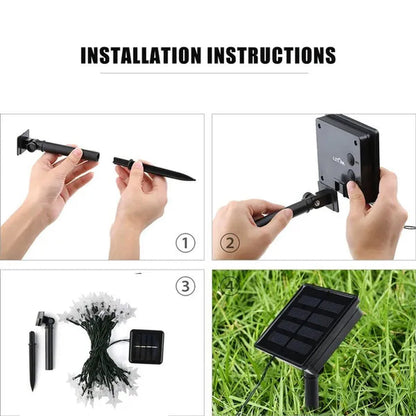 Solar Lamp 5m 7m 12m Star Power LED String Fairy Lights 6V Solar Garlands Garden Christmas Decor for Outdoor