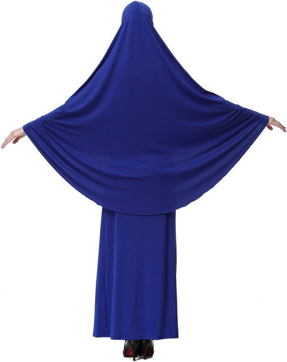 Muslim Islamic Women'S Khimar 2Pcs Sets Soft Distinctive Prayer Dress Hijab Abaya Suit(10 Colors Available)