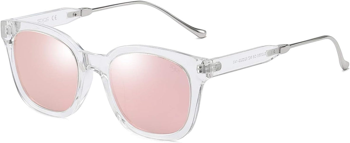 Classic Square Polarized Sunglasses for Women Men Retro Trendy UV400 Sunnies SJ2050