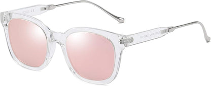 Classic Square Polarized Sunglasses for Women Men Retro Trendy UV400 Sunnies SJ2050