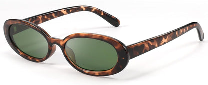 Retro Oval Sunglasses for Women Men Fashion Small Frame Sun Glasses 90s Style Driving Glasses UV400 Protection