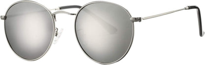 Small Round Metal Polarized Sunglasses for Women Retro Designer Style