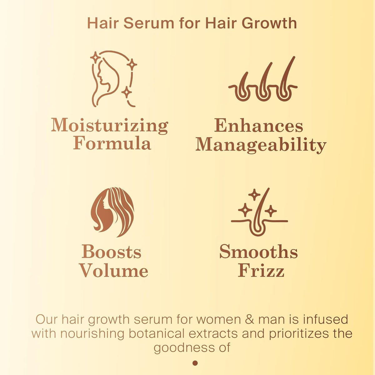 Peptide Hair Serum for Hair Growth Men & Women - Copper Peptides for Hair Growth - Caffeine Hair Growth Serum for Hair Thinning & Loss - Multi Peptide Serum for Hair Density 2 Fl Oz