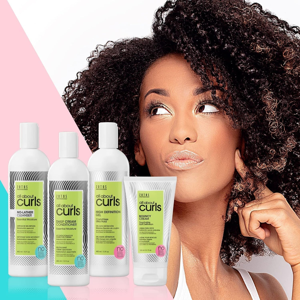 All about Curls High Definition Gel | Crunchless Ultra Hold | Define, Moisturize, De-Frizz | All Curly Hair Types