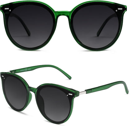 Sunglasses Womens Trendy 2025 Classic round Retro Vintage Shades Large Frame Sunnies SJ2067