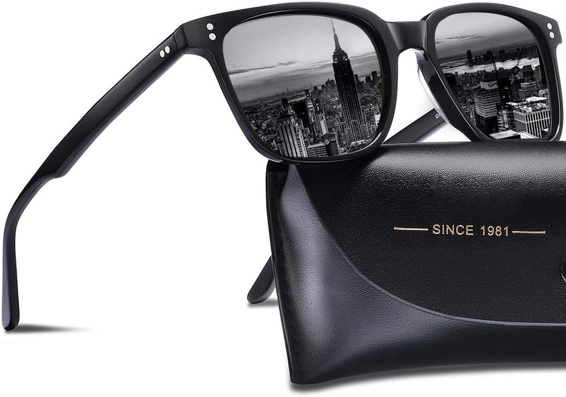 Polarized Men'S Sunglasses UV400 Protection for Driving Fishing Hiking Golf Outdoor Sport Glasses