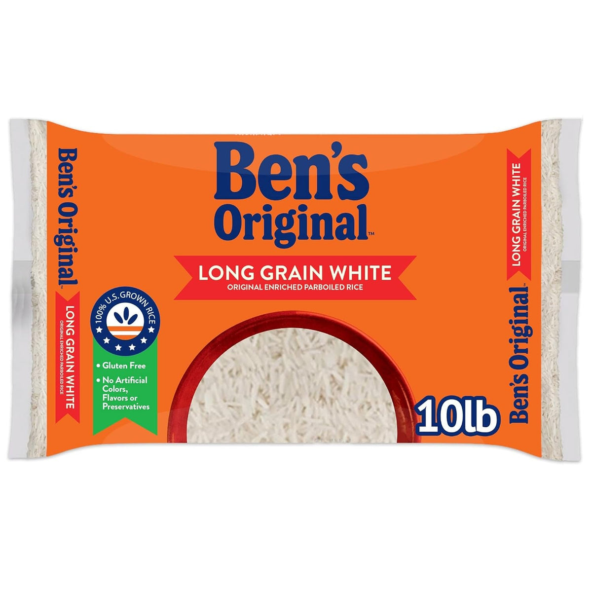Enriched Long Grain White Rice, Parboiled Rice, 10 Lb Bag