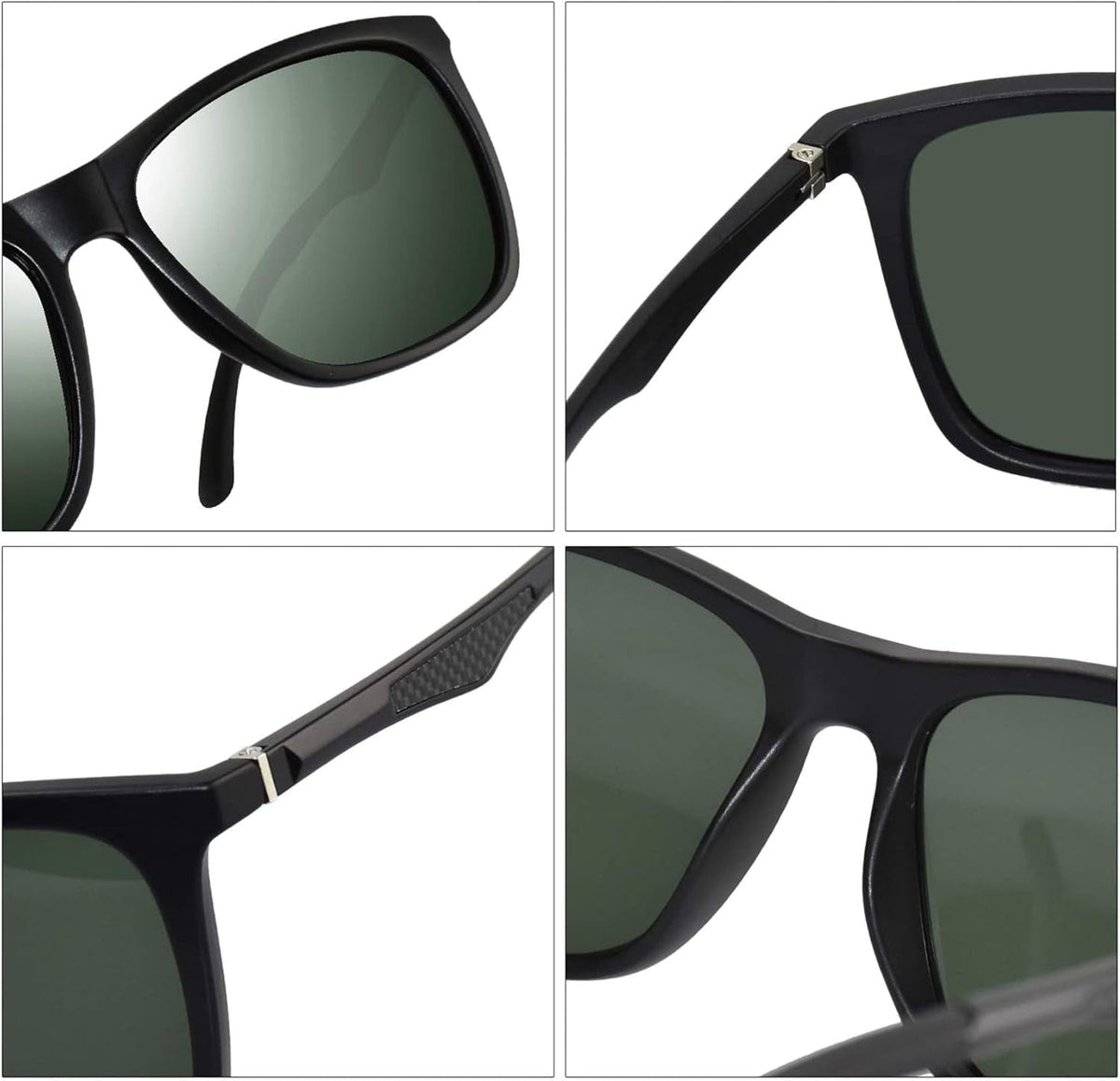 Polarized Sunglasses for Men Aluminum Mens Sunglasses Driving Rectangular Sun Glasses for Men/Women