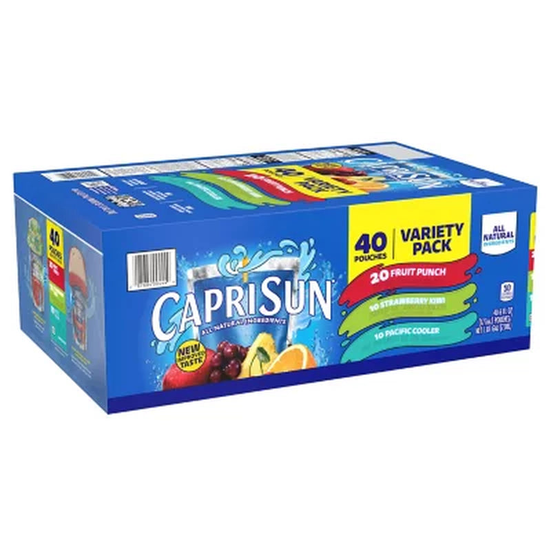 Capri Sun Variety Pack 6 Fl. Oz. Pouches, 40 Pk.