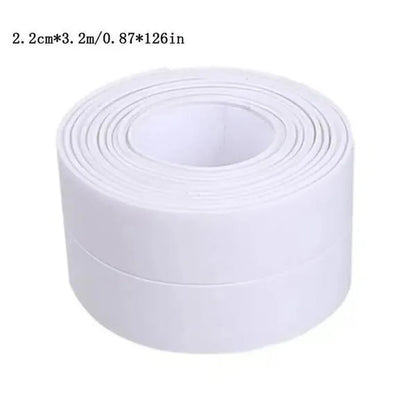 Waterproof Self-Adhesive PVC Sealing Strip Tape - Perfect for Bathroom Shower Sink & Toilet!